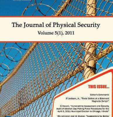 خرید و دانلود نسخه کامل کتاب The Journal of Physical Security Volume 5 Issue 1 – JPS 5(1)