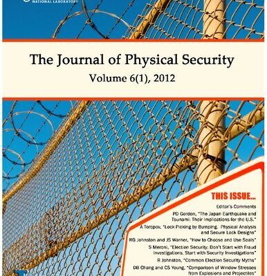 خرید و دانلود نسخه کامل کتاب The Journal of Physical Security Volume 6 Issue 1 – JPS 6(1)