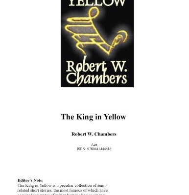 خرید و دانلود نسخه کامل کتاب The King in Yellow