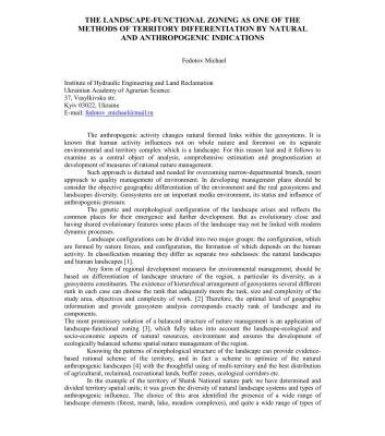 خرید و دانلود نسخه کامل کتاب The landscape-functional zoning as one of the methods of territory differentiation by natural and anthropogenic indications