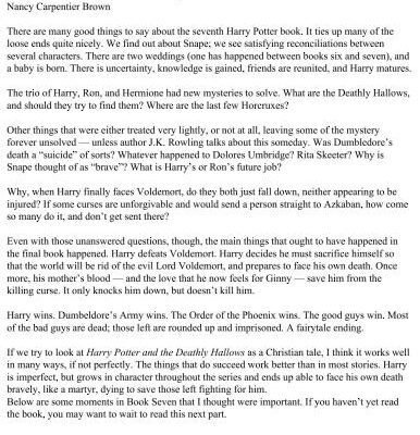 خرید و دانلود نسخه کامل کتاب The Last Chapter Book Seven: Harry Potter and the Deathly Hallows