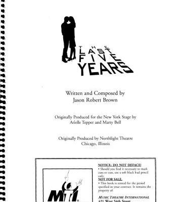 خرید و دانلود نسخه کامل کتاب The Last five Years