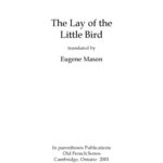 خرید و دانلود نسخه کامل کتاب The Lay of the Little Bird, translated by Eugene Mason