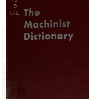 خرید و دانلود نسخه کامل کتاب The Machinist Dictionary