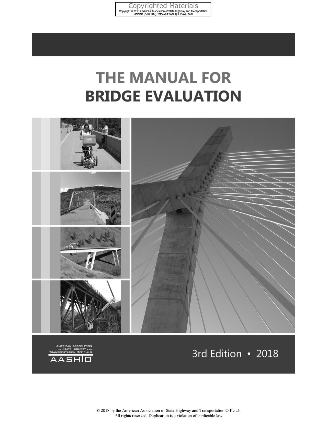 خرید و دانلود نسخه کامل کتاب The Manual for Bridge Evaluation_68f959d28c293.jpeg خرید و دانلود نسخه کامل کتاب The Manual for Bridge Evaluation