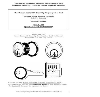 خرید و دانلود نسخه کامل کتاب The Master Locksmith Security Encyclopedia Set