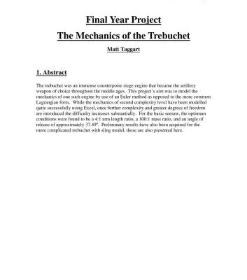 خرید و دانلود نسخه کامل کتاب The Mechanics of the Trebuchet