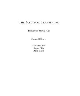 خرید و دانلود نسخه کامل کتاب The Medieval Translator. Traduire au Moyen Age: In principio fuit interpres