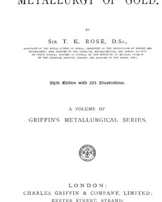 خرید و دانلود نسخه کامل کتاب The metallurgy of gold
