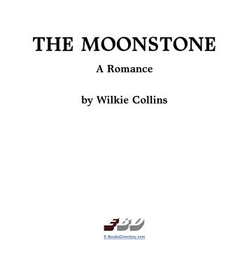 خرید و دانلود نسخه کامل کتاب The Moonstone