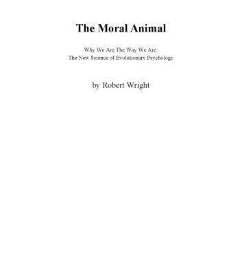 خرید و دانلود نسخه کامل کتاب The Moral Animal