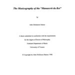 خرید و دانلود نسخه کامل کتاب The musicography of the “Manuscrit du Roi”