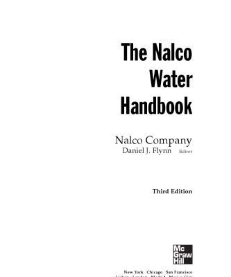 خرید و دانلود نسخه کامل کتاب The Nalco Water Handbook, Third Edition