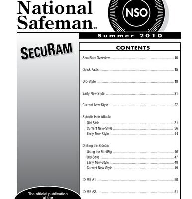 خرید و دانلود نسخه کامل کتاب The National Safeman: SecuRam – Summer 2010