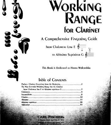 خرید و دانلود نسخه کامل کتاب The new extended working range for clarinet