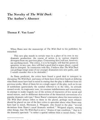 خرید و دانلود نسخه کامل کتاب The Novelty of The Wild Duck. The Author’s Absence
