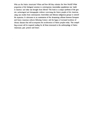 خرید و دانلود نسخه کامل کتاب The Origins of Native Americans: Evidence from Anthropological Genetics
