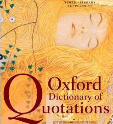 خرید و دانلود نسخه کامل کتاب The Oxford dictionary of quotations
