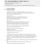 خرید و دانلود نسخه کامل کتاب The Oxford handbook of topic theory