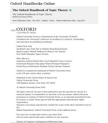 خرید و دانلود نسخه کامل کتاب The Oxford handbook of topic theory