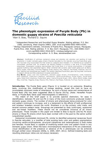 خرید و دانلود نسخه کامل کتاب The phenotypic expression of Purple Body (Pb) in domestic guppy strains of Poecilia reticulata_68e1e7339de5b.jpeg خرید و دانلود نسخه کامل کتاب The phenotypic expression of Purple Body (Pb) in domestic guppy strains of Poecilia reticulata