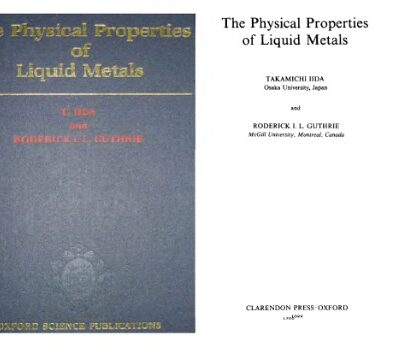 خرید و دانلود نسخه کامل کتاب The Physical Properties of Liquid Metals