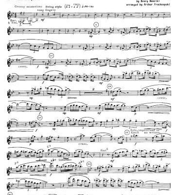خرید و دانلود نسخه کامل کتاب The pink panther (Saxophone Quartet)