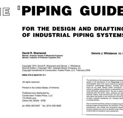 خرید و دانلود نسخه کامل کتاب The Piping Guide. For the design and drafting of industrial piping systems