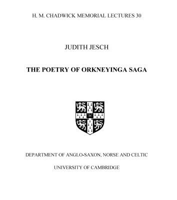 خرید و دانلود نسخه کامل کتاب The Poetry of Orkneyinga Saga