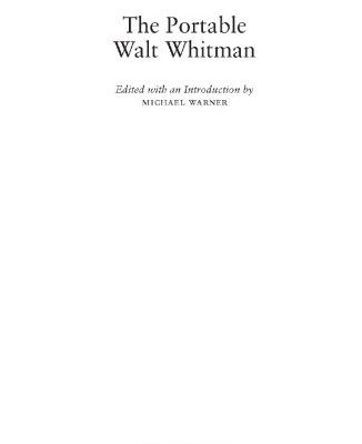 خرید و دانلود نسخه کامل کتاب The Portable Walt Whitman (Penguin Classics)