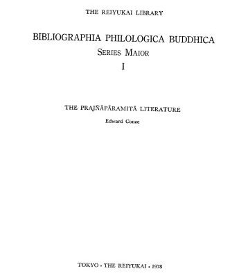 خرید و دانلود نسخه کامل کتاب The Prajnaparamita literature