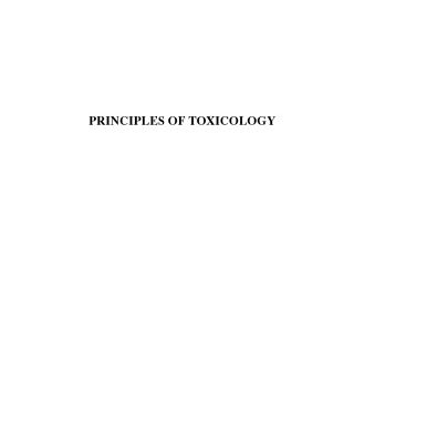 خرید و دانلود نسخه کامل کتاب The Principles of Toxicology