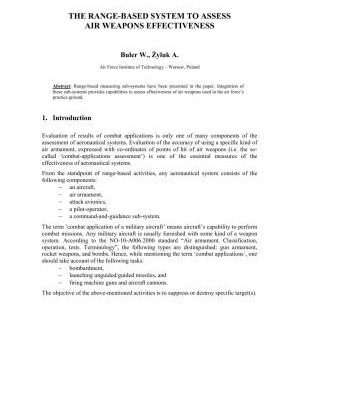 خرید و دانلود نسخه کامل کتاب The range-based system to assess air weapons effectiveness