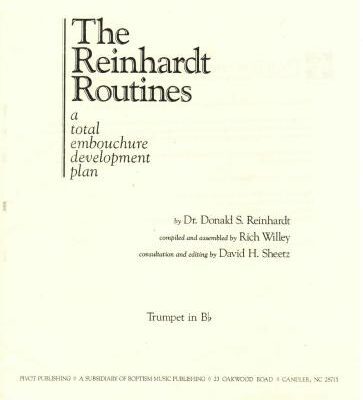 خرید و دانلود نسخه کامل کتاب The Reinhardt Routines. (trumpet in Bb)