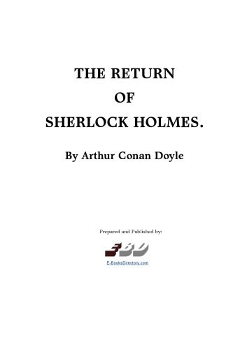 خرید و دانلود نسخه کامل کتاب The Return of Sherlock Holmes_68ec09181018f.jpeg خرید و دانلود نسخه کامل کتاب The Return of Sherlock Holmes