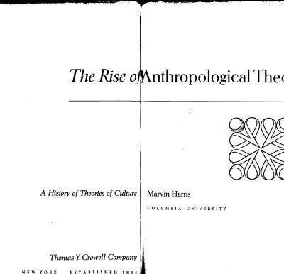 خرید و دانلود نسخه کامل کتاب The Rise of Anthropological Theory: A History of Theories of Culture