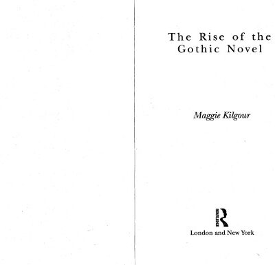 خرید و دانلود نسخه کامل کتاب The Rise of the Gothic Novel