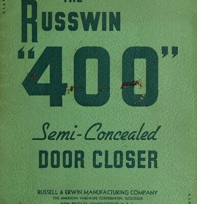 خرید و دانلود نسخه کامل کتاب The Russwin “400” Semi-Concealed Door Closer