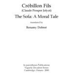 خرید و دانلود نسخه کامل کتاب The sofa : a moral tale translated by Bonamy Dobreé