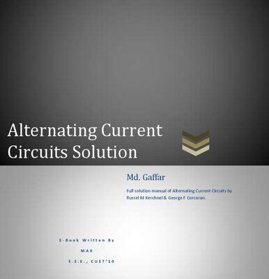 خرید و دانلود نسخه کامل کتاب The Solution Manual of Alternating Current Circuits