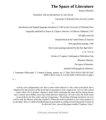 خرید و دانلود نسخه کامل کتاب The Space of Literature