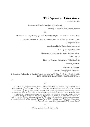 خرید و دانلود نسخه کامل کتاب The Space of Literature_68ec036955940.jpeg خرید و دانلود نسخه کامل کتاب The Space of Literature
