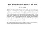خرید و دانلود نسخه کامل کتاب The Spontaneous Orders of the Arts