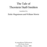 خرید و دانلود نسخه کامل کتاب The Tale of Thorstein Staff-Smitten, translated by Eiríkr Magnússon and William Morris