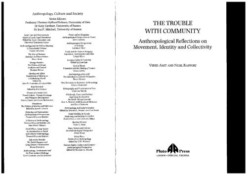 خرید و دانلود نسخه کامل کتاب The Trouble With Community: Anthropological Reflections on Movement, Identity (Anthropology, Culture and Society)_68e2a08ed461a.jpeg خرید و دانلود نسخه کامل کتاب The Trouble With Community: Anthropological Reflections on Movement, Identity (Anthropology, Culture and Society)