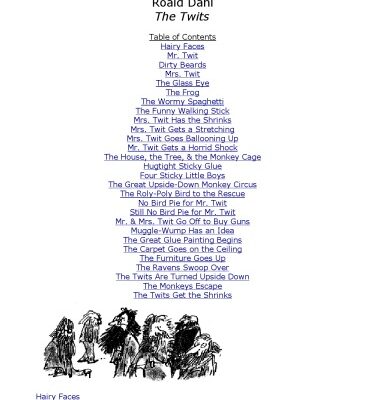 خرید و دانلود نسخه کامل کتاب The Twits