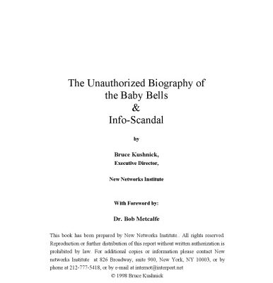 خرید و دانلود نسخه کامل کتاب The Unauthorized Biography of the Baby Bells & Info-Scandal