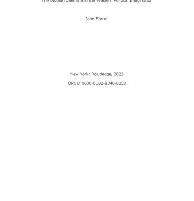 خرید و دانلود نسخه کامل کتاب The Utopian Dilemma in the Western Political Imagination