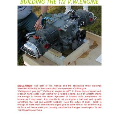 خرید و دانلود نسخه کامل کتاب The Volkswagen Engine Conversion Plans – Building the Half VW Engine
