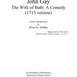 خرید و دانلود نسخه کامل کتاب The Wife of Bath : a comedy (1713 version), gently modernized by Ross G. Arthur